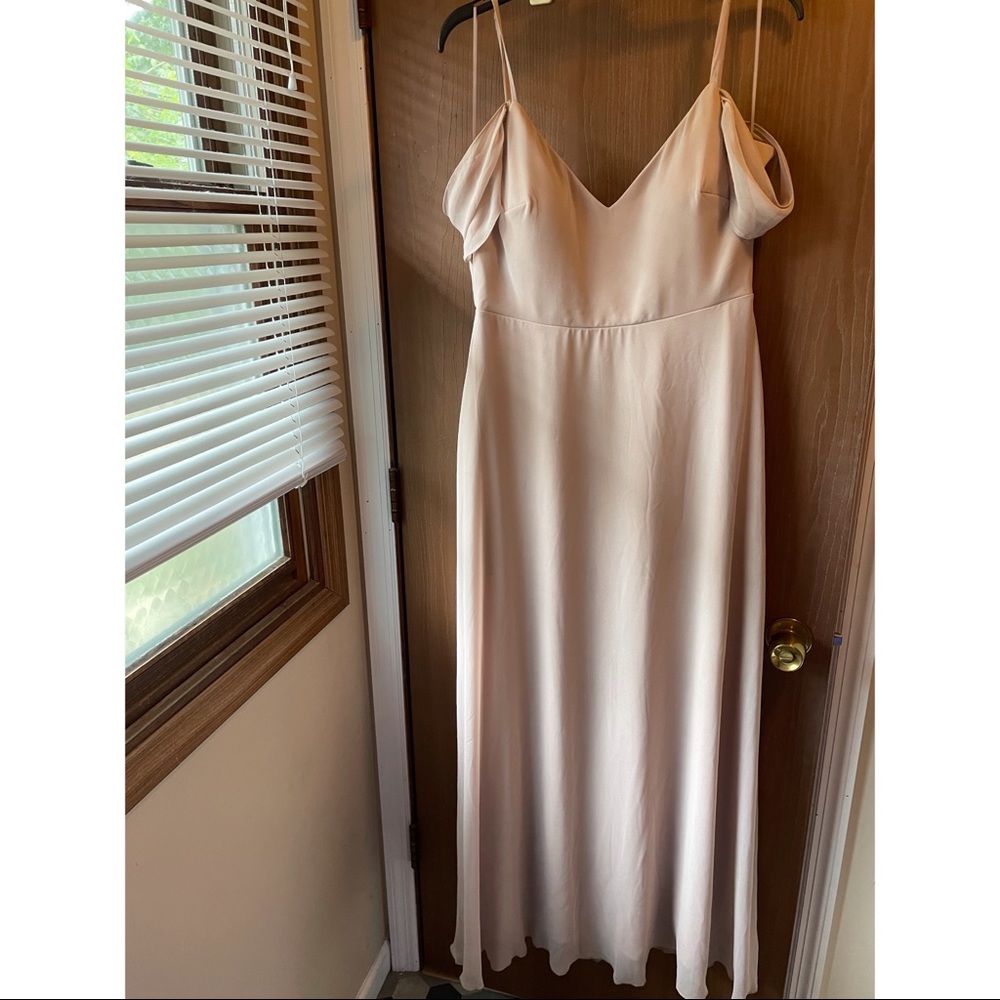 Taupe Birdy Grey Devin Bridesmaid Dress